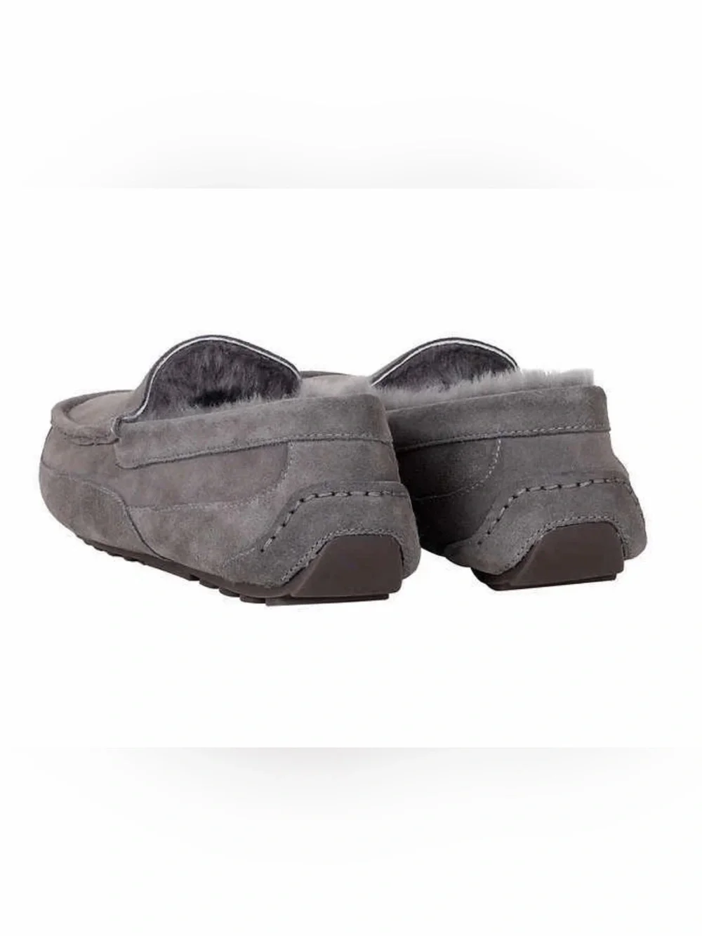 Kirkland Signature Grey Suede Fleece-Lined Slip-On Loafers